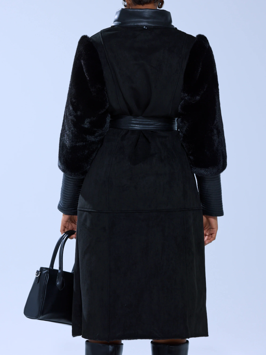 GOODIE MIXED MEDIA COAT