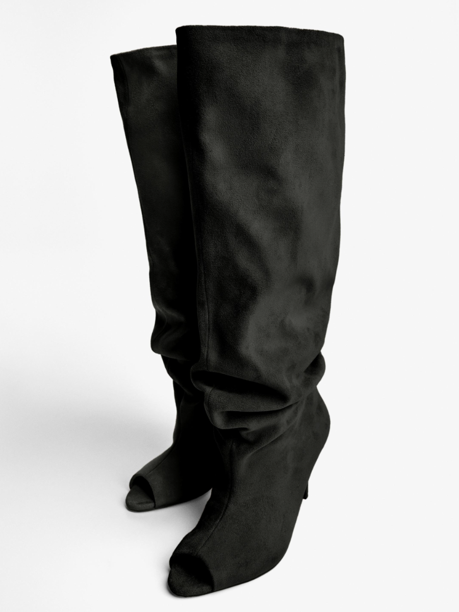 Split Stiletto Heel Boots