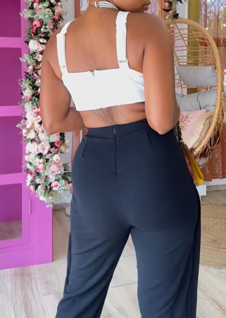 Fab Black & White Jumpsuit