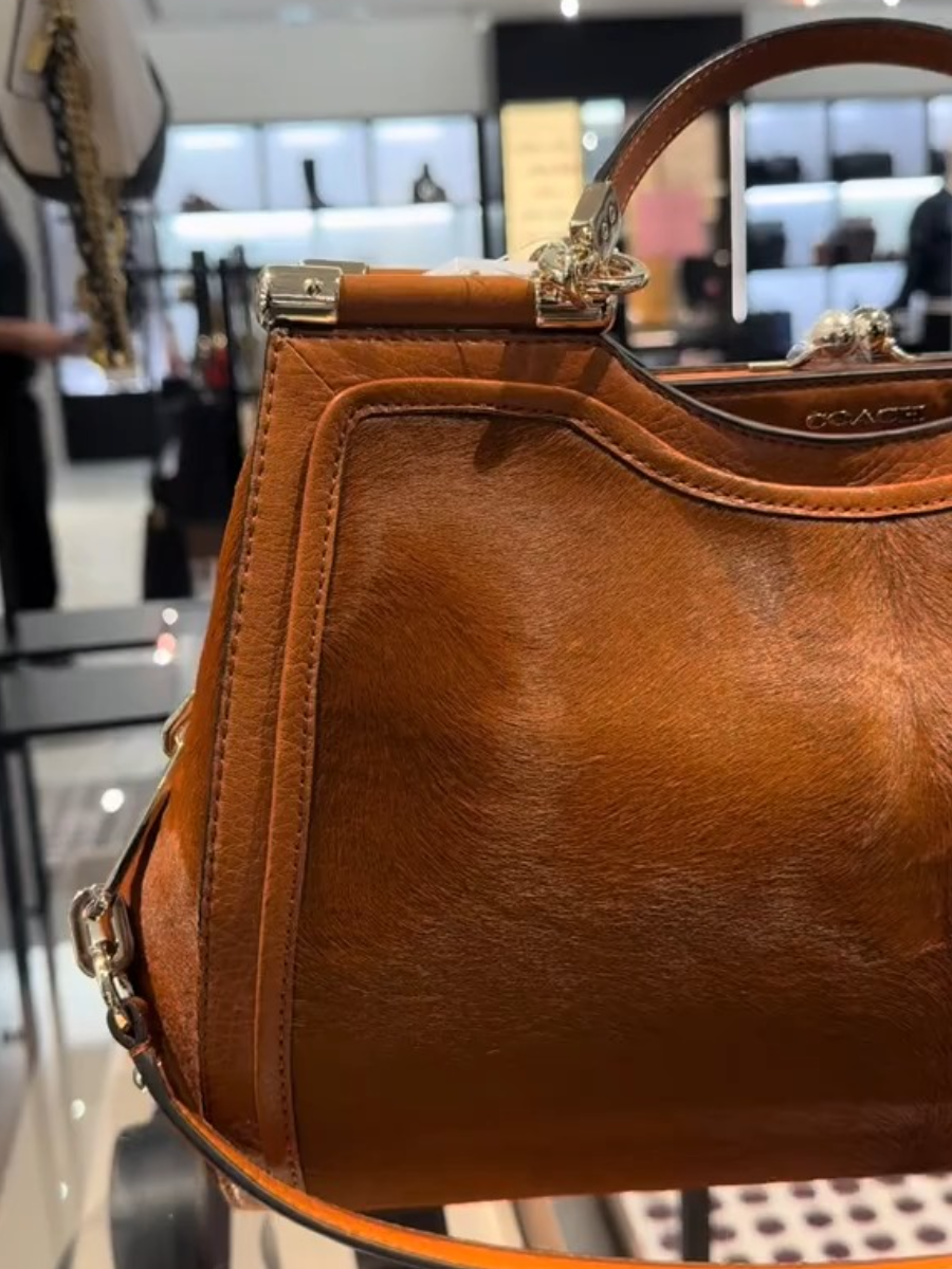 MADISON MIXED HAIRCALF CARRIE SATCHEL