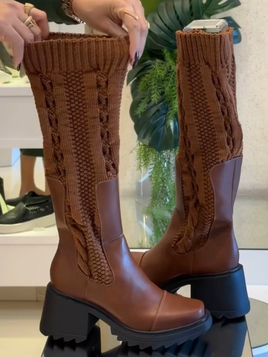 Autumn Blend Knitted Boots