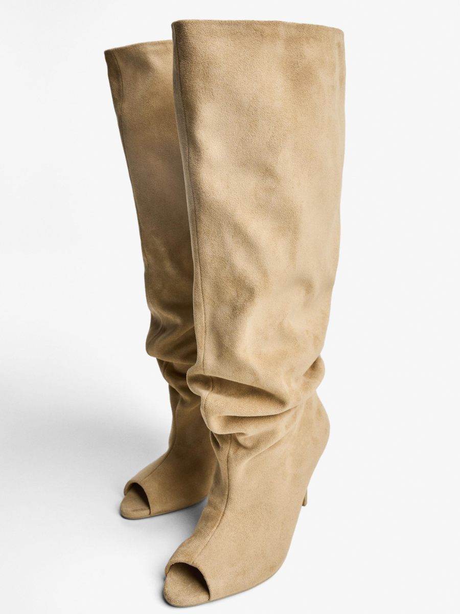 Split Stiletto Heel Boots