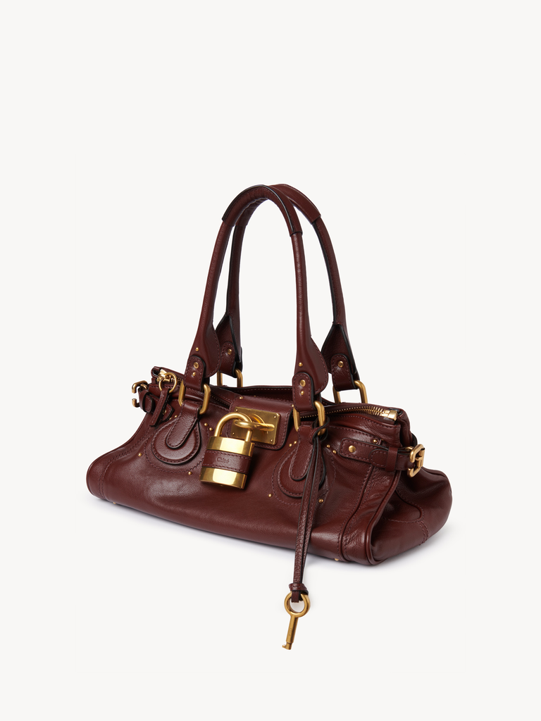 Leather Padlock Shoulder Bag