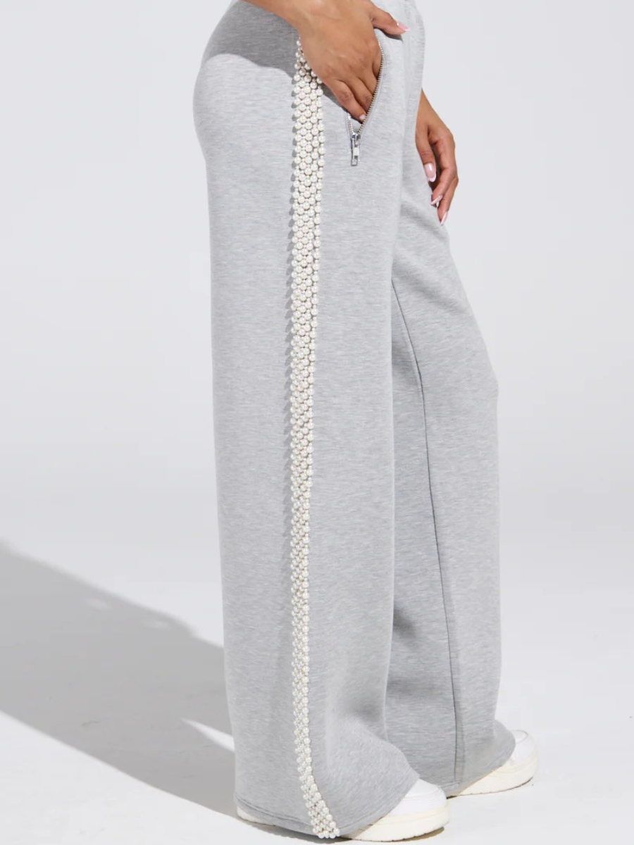 PEARL GIRL ZIP UP SWEATSHIRT SUIT