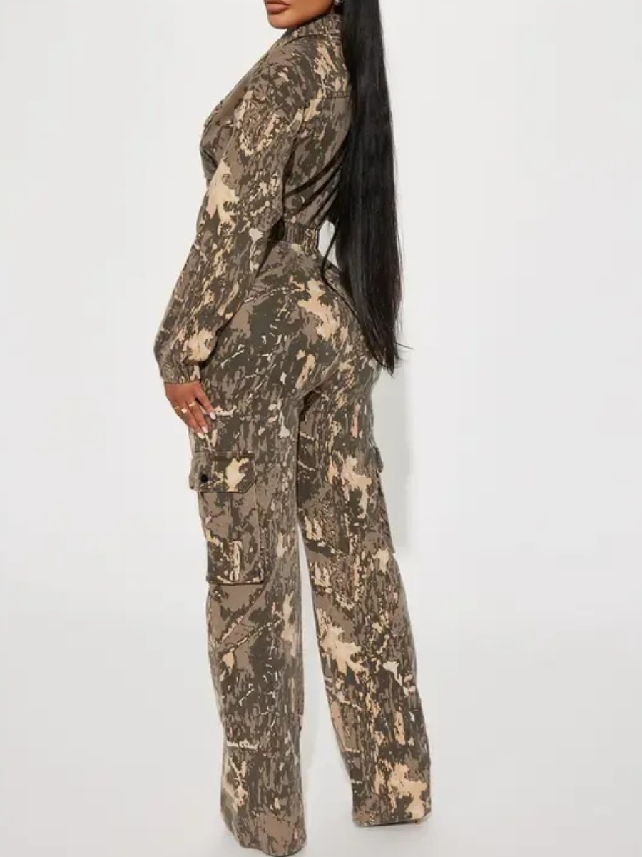 Lowkey Camouflage Cargo Jumpsuit