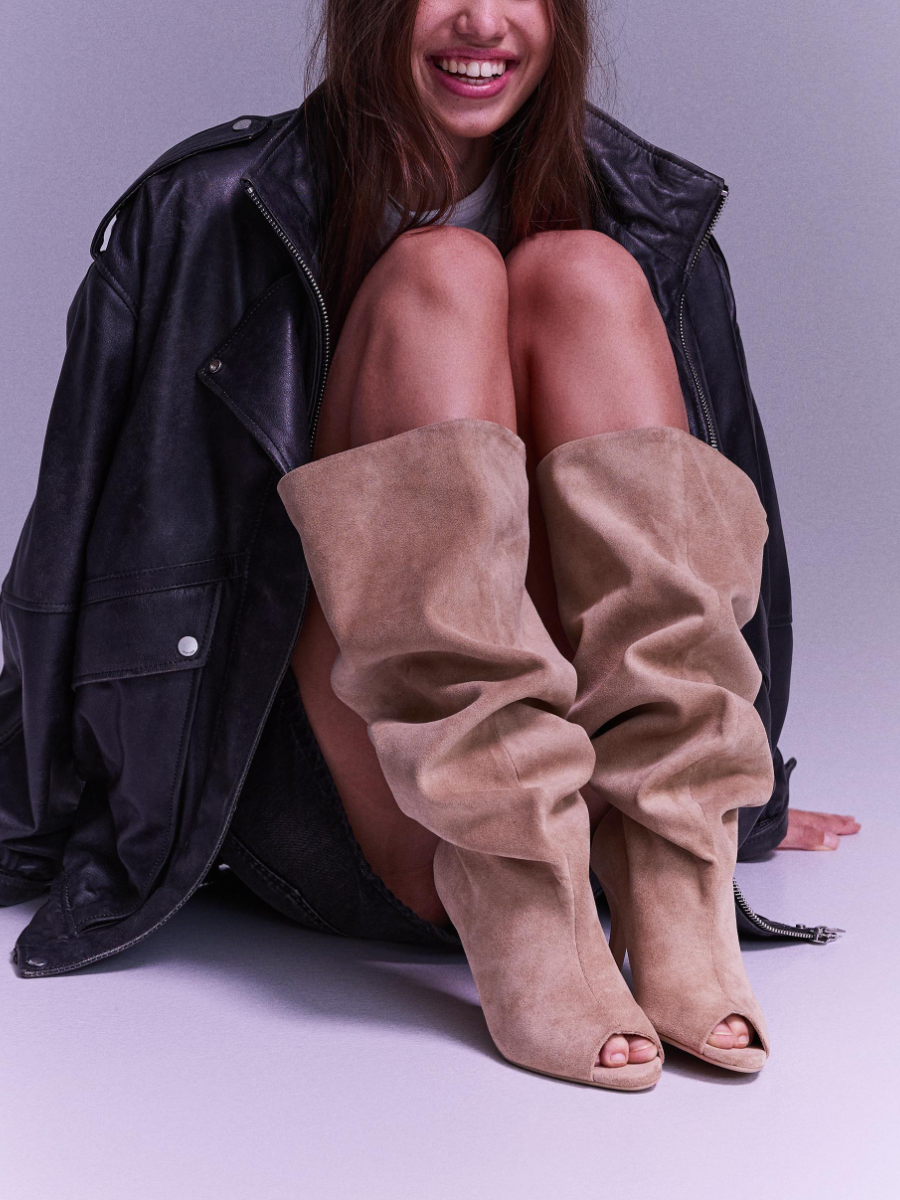 Split Stiletto Heel Boots