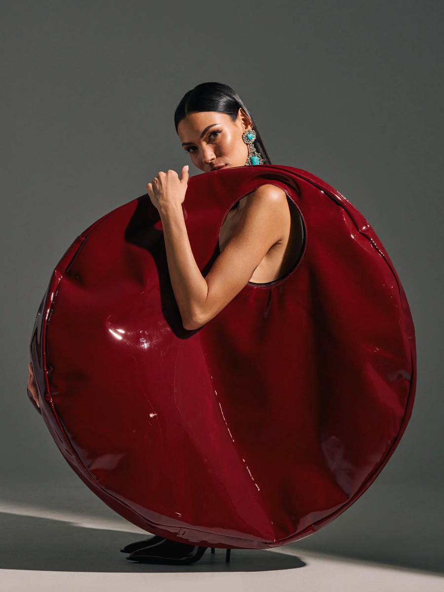 LUXURY PATENT OVERSIZED TOTE