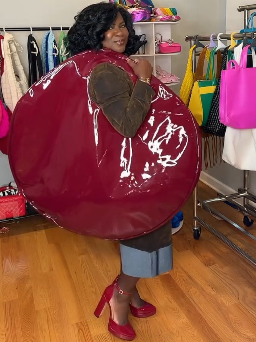 LUXURY PATENT OVERSIZED TOTE