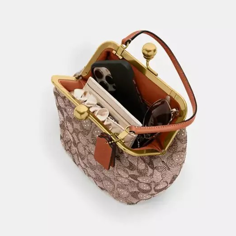 Mini Size Kisslock Crystal Bag