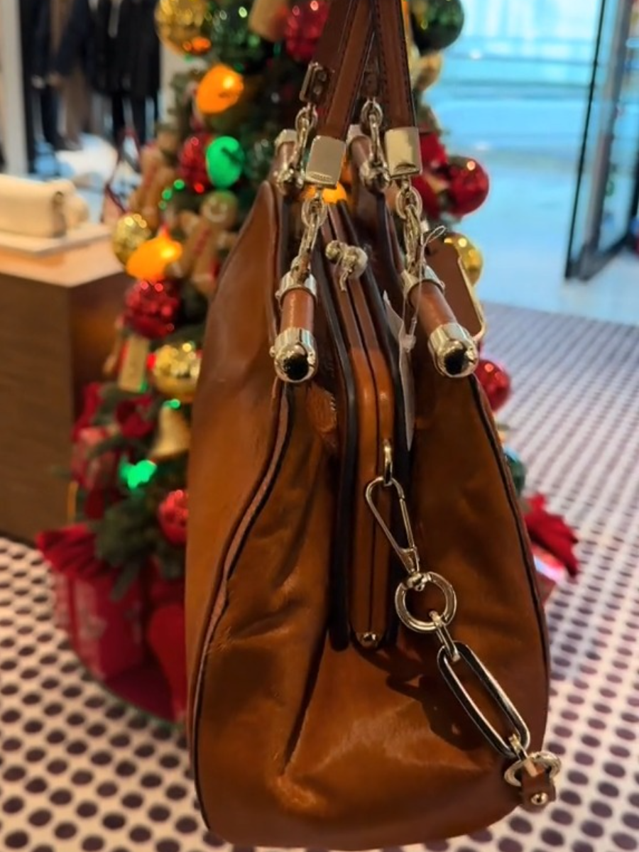 MADISON MIXED HAIRCALF CARRIE SATCHEL