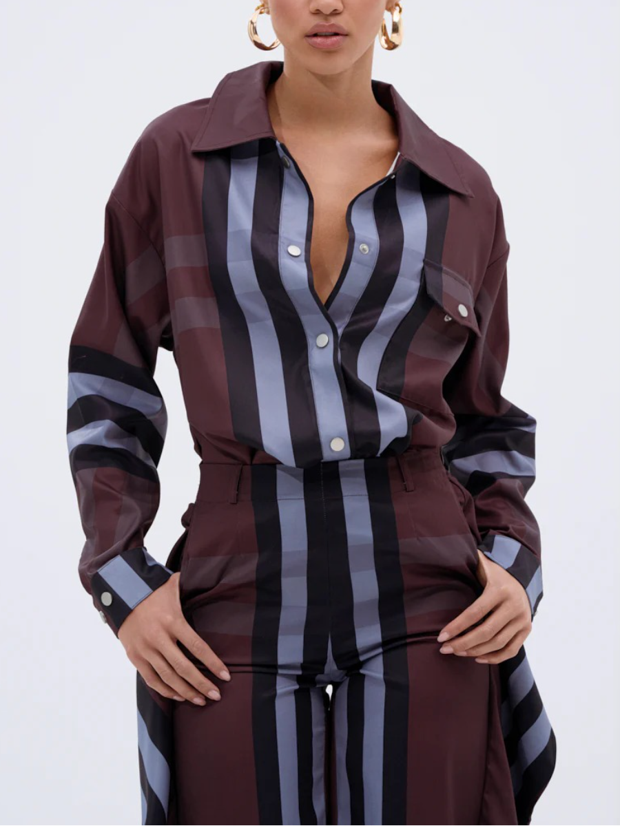 LUXURY LIFE PLAID TWO PIECES SET