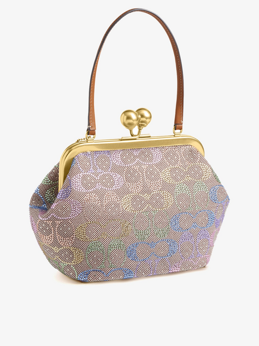 Rainbow Frame Closure Kisslock Bag