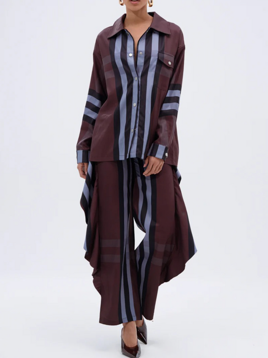 LUXURY LIFE PLAID TWO PIECES SET