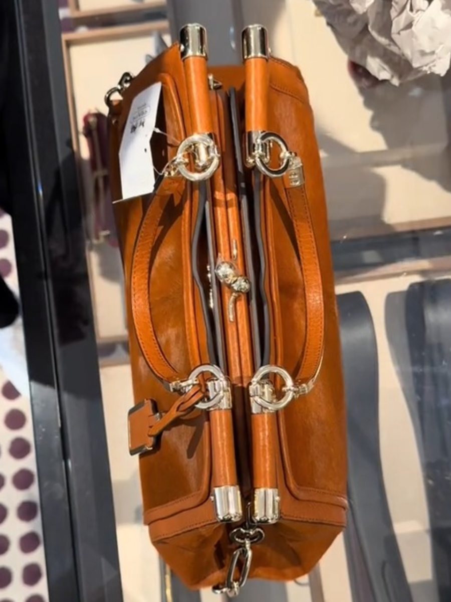 MADISON MIXED HAIRCALF CARRIE SATCHEL