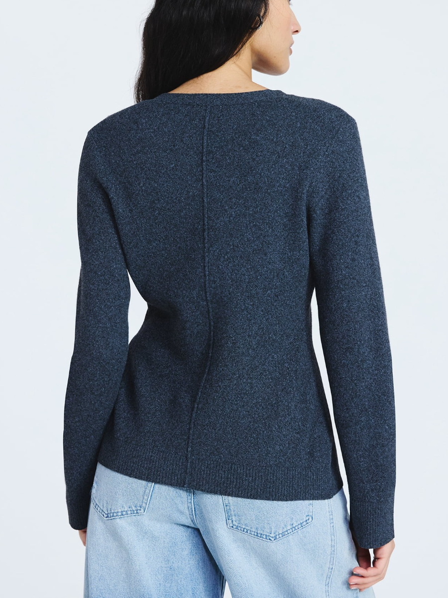 Long Sleeves V Neck Cardigan Sweater Suit