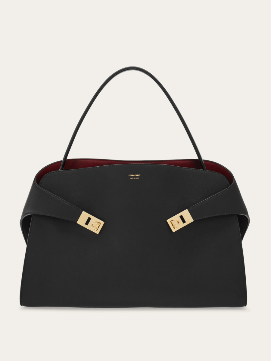 Large Soft Bicolor Shoulder Bag
