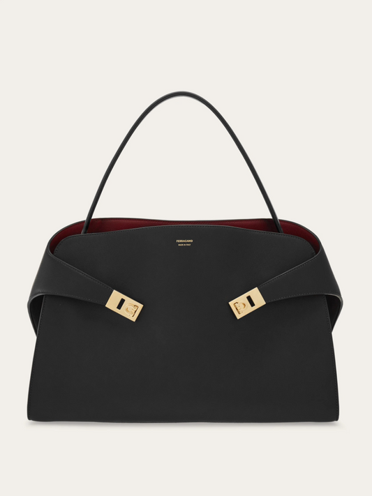 Large Soft Bicolor Shoulder Bag