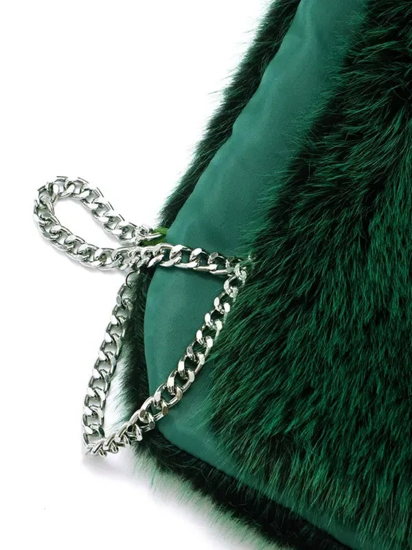 Faux Fur Vest Fall Winter Stand Collar