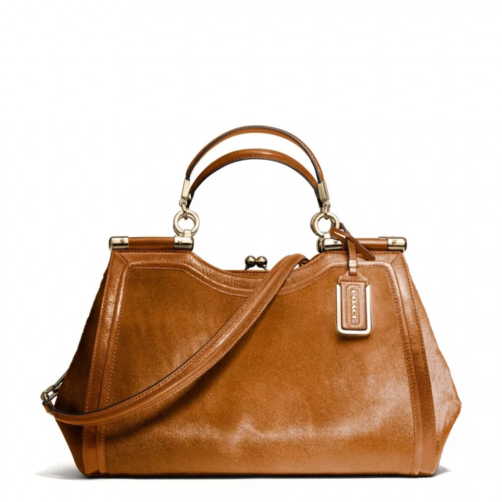 MADISON MIXED HAIRCALF CARRIE SATCHEL