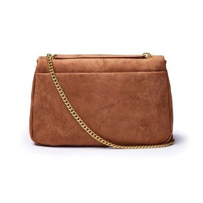 MEDIUM SUEDE FLAP BAG